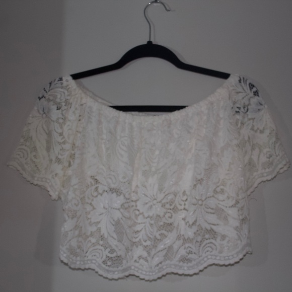 Lace off the shoulder top - Picture 1 of 1